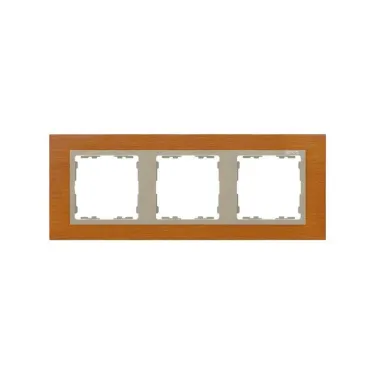 Рамка на 3 поста, S82N, дуб - шампань (дерево)