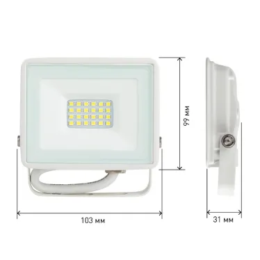 Прожектор светодиодный уличный LPR-023-W-65K-030 30Вт 6500K 2400Лм IP65 белый