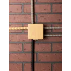 Коробка распаячная КМР-030-034 пылевлагозащищенная без мембранных вводов (109х109х55) светлое дерево PROxima