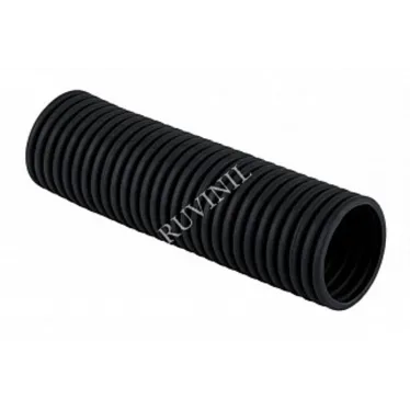 Труба гофрированная 63 мм ПВХ (черная) с зондом легкая