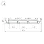 Профиль PHS-3X-2000 ANOD (ARL, Алюминий)