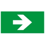 Пиктограмма бэклит для аварийного светильника SSA-103 259x135мм Стрелка без текста INFO-SSA-119
