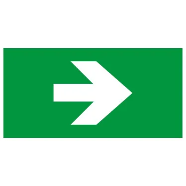 Пиктограмма бэклит для аварийного светильника SSA-103 259x135мм Стрелка без текста INFO-SSA-119