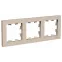 ATLASDESIGN рамка трехпостовая, универсальная, ПЕСОЧНЫЙ