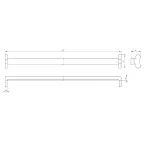 Светильник светодиодный SPO-801-0-002-060 Св-к под две светодиод. лампы T8 G13 600мм (30/2310)
