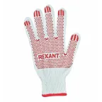 Перчатки х/б с покрытием ПВХ 5 нитей, REXANT