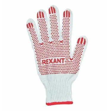 Перчатки х/б с покрытием ПВХ 5 нитей, REXANT