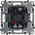 Valena ALLURE Переключатель 10АХ 250В с подсветкой с лицевой панелью безвинтовые зажимы белый