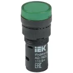 Лампа AD16DS(LED) матрица диам. 16мм зеленая 110В