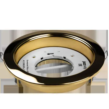 Светильник под лампу с цоколем GX70 золото глянцевое 121х54 мм