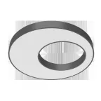 Светильник светодиодный Cosmo excentric подвесной 50Вт 4000 К 900x115 мм RAL9005 черный муар с расс. опал DALI | V1-R0-9X503-30D01-2005040 | VARTON