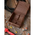 Коробка распаячная КМР-030-034 пылевлагозащищенная без мембранных вводов (109х109х55) тёмное дерево PROxima