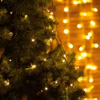 Елочная гирлянда с кольцом, 7 нитей по 1,5 метра, цвет диодов теплый белый, не соединяется | 235-076 | NEON-NIGHT