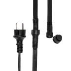 Гирлянда LED Galaxy Bulb String 10м, черный КАУЧУК, 30 ламп*6 LED БЕЛЫЕ, влагостойкая IP65 | 331-325 | NEON-NIGHT