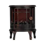 Светодиодный камин Винтаж мини с эффектом живого огня 24.8х12.7х30 см, батарейки 3хС (не в комплекте), с USB, бронзовый | 511-023 | NEON-NIGHT