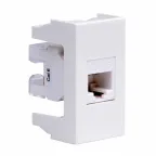 VIVA Розетка компьютерная RJ45 категория 6 1 модуль белая