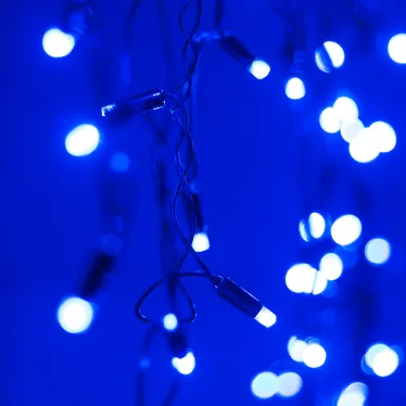 Светодиодная гирлянда ARD-EDGE-CLASSIC-2400x600-BLACK-88LED-STD BLUE (230V, 6W) | 026009 | Arlight