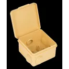 Коробка распаячная КМР-030-031 с крышкой (83х83х54) 7 мембранных вводов светлое дерево IP54 PROxima