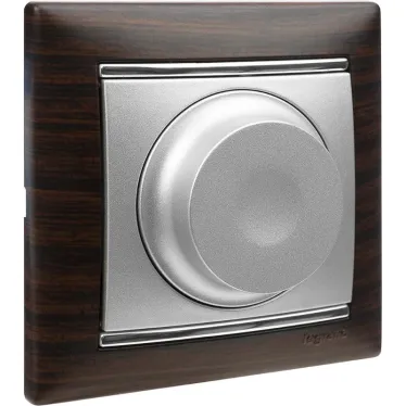 VALENA Рамка 1 пост темное дерево/серебро