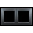15 Рамка на 2 поста графит
