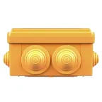 Коробка пластиковая FS с кабельными вводами и клеммниками, IP56,100х100х50мм, 5р, 450V,20A,10мм.кв