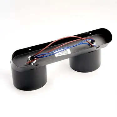 Светильник ДБО 2хGX53 без ламп наклонный черный