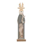 Деревянная фигурка с подсветкой Рождественский олень 11х5х47 см | 504-007 | NEON-NIGHT