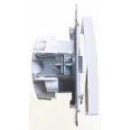 W59 Выключатель трехклавишный, 10АХ, механизм, белый