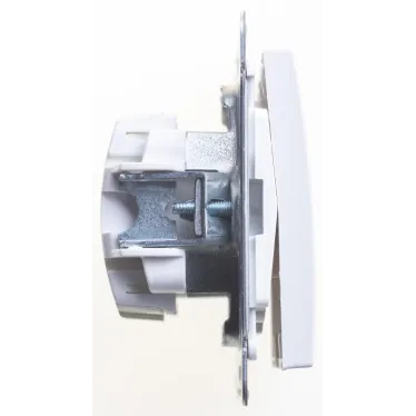 W59 Выключатель трехклавишный, 10АХ, механизм, белый