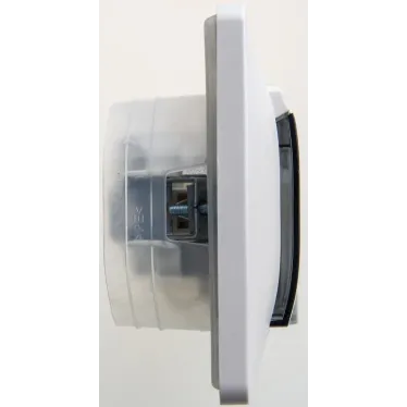 GLOSSA Розетка с заземлением со шторками с крышкой IP44 перламутр в сборе