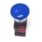 Кнопка AEA-22 Гриб синяя без подсветки 1з+1р