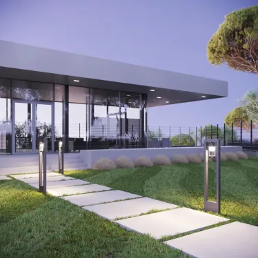 Светильник садово-парковый Clio столб 14.2*80cm, 170-240V / 50Hz, 1xE27, Max.60W, IP54 | GD020 | Gauss