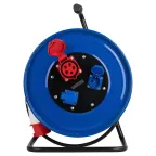 Удлинитель силовой IND380-RM-3e-5x2,5-20m-IP44 380В на катушке 3 розетки 1xCEE 5P 2xSCHUKO 20м КГ 5х2,5 32А IP44