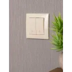 Валенсия выключатель 2-кл. 10А кремовый проходной