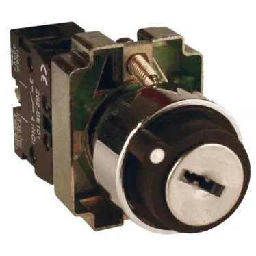 Переключатель BG61 2P с замком возвратный NO