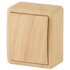 Выключатель, 10АХ-250В, ОУ, Эра Эксперт, сосна,11-1201-11