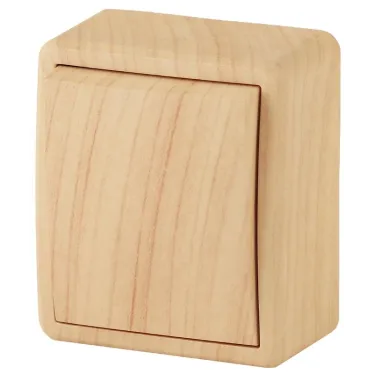 Выключатель, 10АХ-250В, ОУ, Эра Эксперт, сосна,11-1201-11