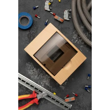 Щит распределительный навесной ЩРН-П- 6 светлое дерево IP41 PROxima