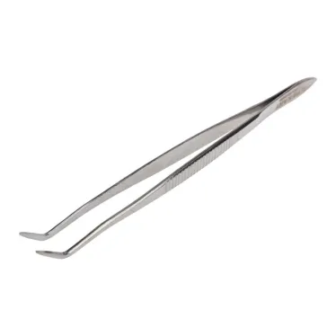 Пинцет изогнутый, узкий, 160 мм