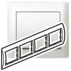 Galea Life Рамка 4 поста перламутр