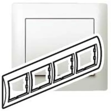 Galea Life Рамка 4 поста перламутр