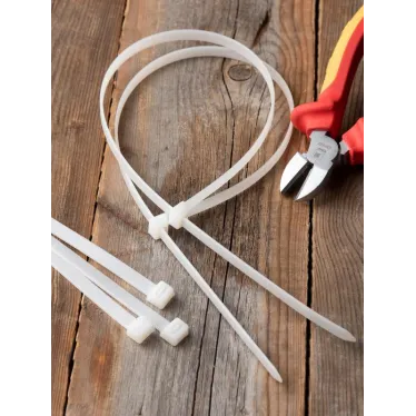 Хомут P6.6 стандартный белый 7.6x500 (100шт) FlexLock PROxima