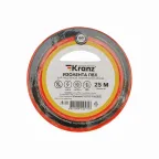 Изолента ПВХ KRANZ 0.13х15 мм, 25 м, красная