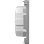 Valena LIFE Лицевая панель розетки 2К+З Алюминий