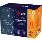 Светодиодная новогодняя гирлянда ЕNIGW - 400W Занавес 8 режимов 3*3 м холодный белый 320 LED IP20 220 V