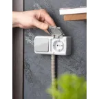 Блок розетка Мурманск 1-м 16А с заземлением с крышкой + одноклавишный выключатель IP54 серый