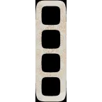 Valena ALLURE Рамка 4 поста Нарцисс золото универсальная