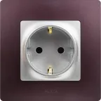 ETIKA Рамка 1 пост сливовая