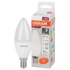Лампа светодиодная LED 7 Вт E14 6500К 560Лм свеча 220 В (замена 60Вт) OSRAM