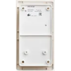 Блок: розетка + выключатель одноклавишный бежевый